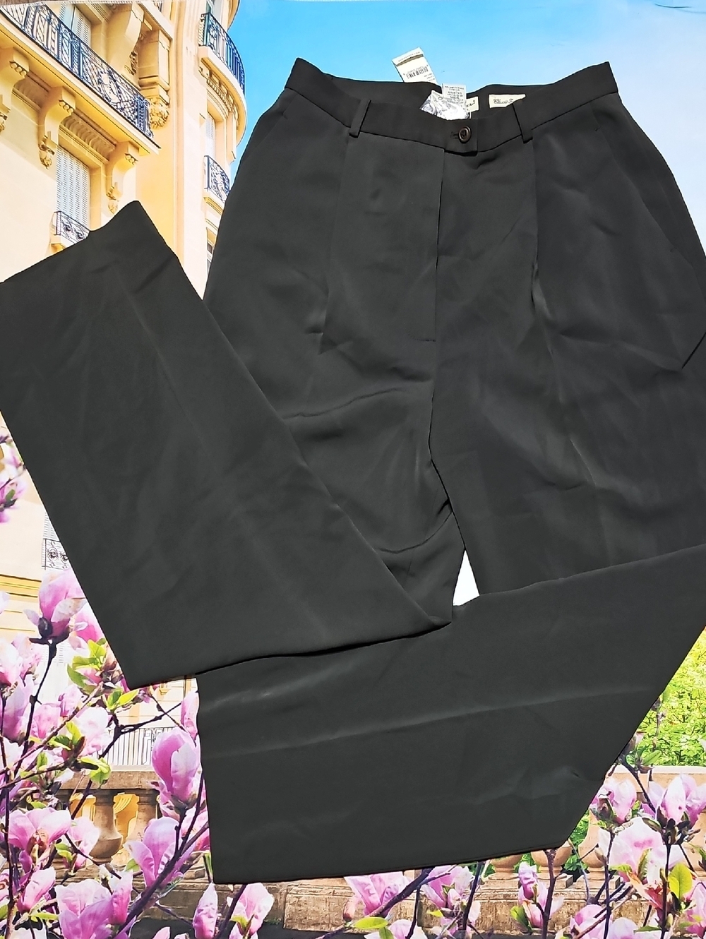 Eddie‎ Bauer Classic High Waist Trousers Pants Green Size 12 New